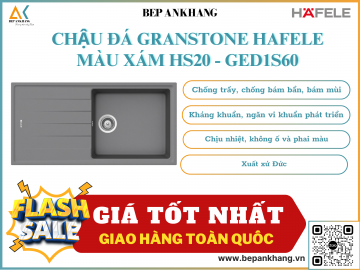 CHẬU ĐÁ GRANSTONE HAFELE MÀU XÁM HS20 - GED1S60 570.32.530